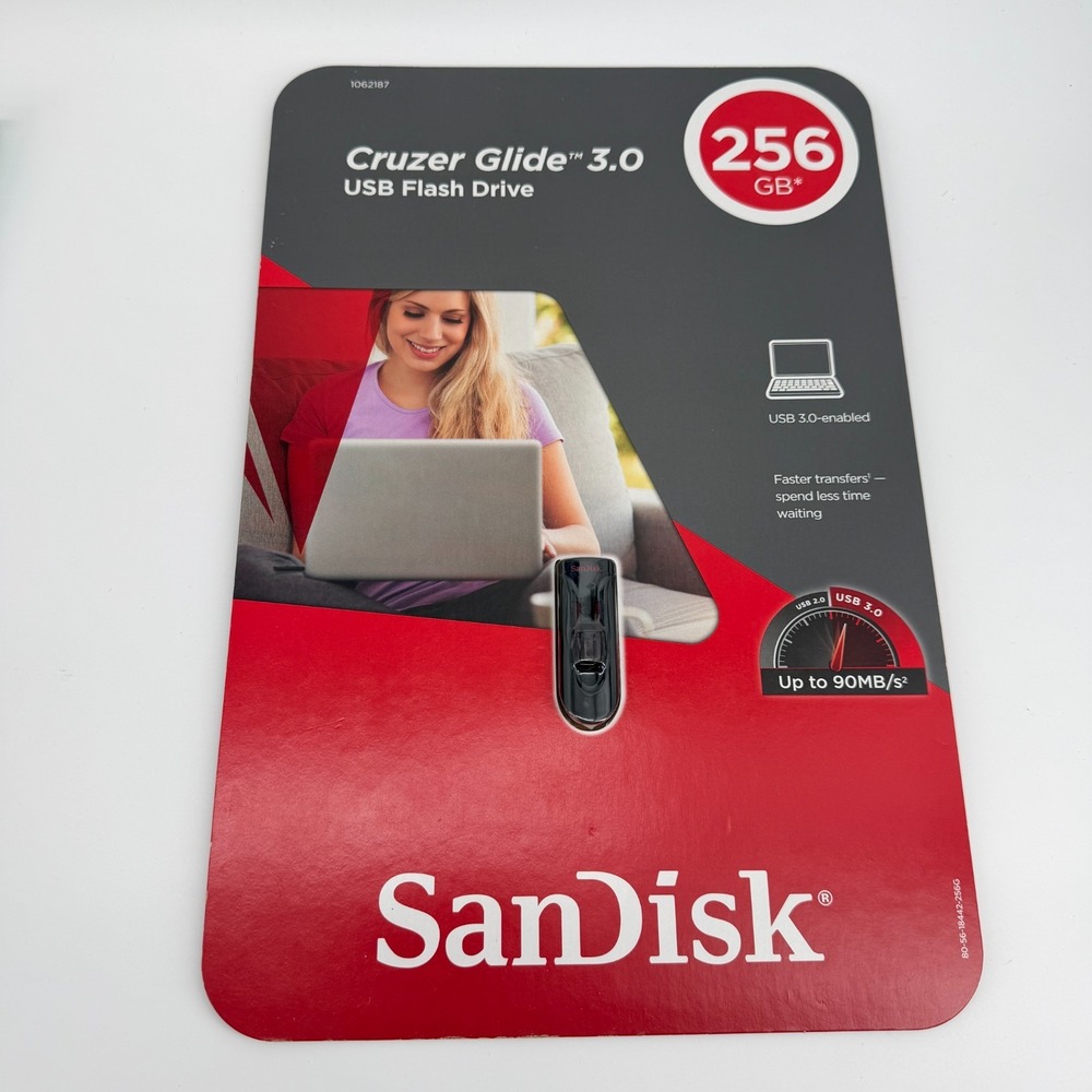 Authentic SanDisk CZ600 Cruzer Glide 256GB USB 3.0 Flash Drive (BRAND NEW)